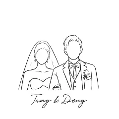 婚礼Q版手绘头像定制作漫画卡通人物结婚纱照人形立牌设计迎宾牌-淘宝网