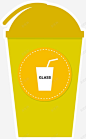 卡通黄色垃圾桶图图标 绿色环保 黄色 UI图标 设计图片 免费下载 页面网页 平面电商 创意素材