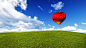 balloon in a meadow by Meesri Apichart on 500px