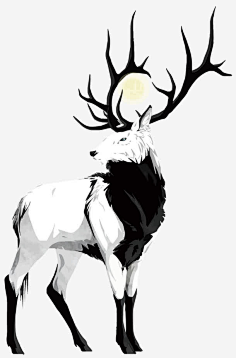 com 手绘 卡通 鹿 森林 png pn.rofer采集到鹿采集dribbble.