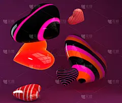 情人节,动物心脏,贺卡,纹理效果,绘画插图,古典式,计算机制图,计算机图形学,明亮,想法
