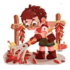 果蔬农场-系列小场景插画儿童插画Lian利安 - 原创作品 -  