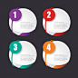 Infographic template design Free Vector
