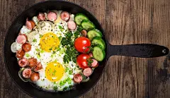 美味香煎鸡蛋背景 背景 设计图片 免费下载 页面网页 平面电商 创意素材