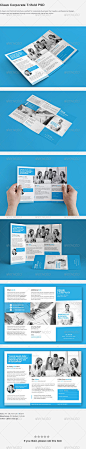 Clean Corporate Trifold PSD - Corporate Brochures