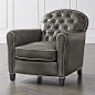 Eiffel Tufted Leather Chair