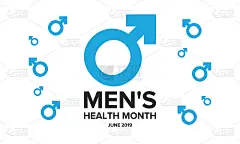 六月全国男性健康月健康教育计划。每年在美国庆祝。医学概念。护理和健康。海报、卡片、横幅和背景。矢量图