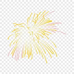 黄粉色手绘国庆礼花