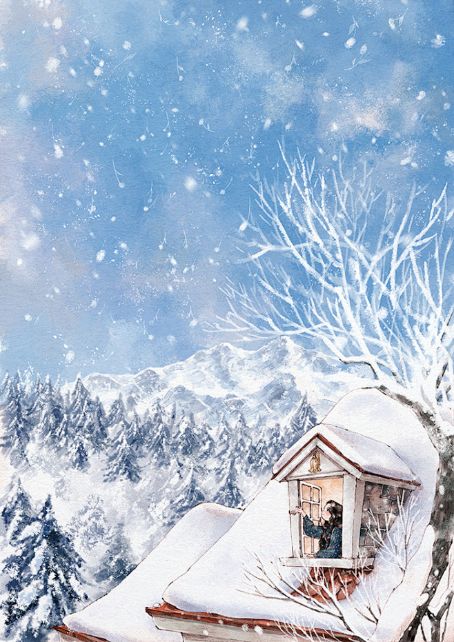 好像天上送来的鲜花,告知冬天已来临 ~ 送你一地的鹅毛大雪