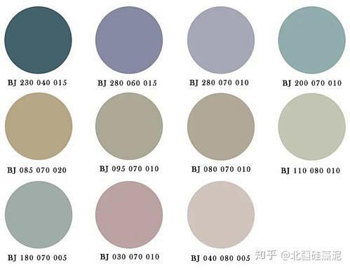 莫兰迪色调色卡百度图片搜索