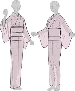 #原创设计秀# 来自摩耶薫子老师笔下的和服设计参考！巫女装束、羽织、伊贺袴等多种衣着~转需！ ​​​​