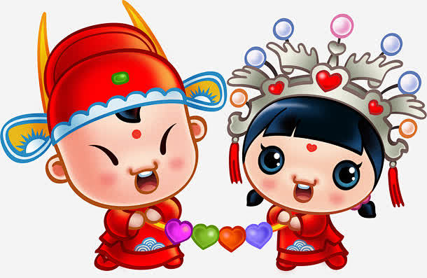 金童玉女春节百年好合永结同心