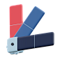 Color Palette - 20款平面设计工具3D图标合集 Graphic Design 3D Icons