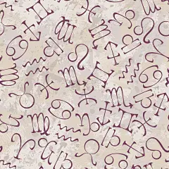 天衣无缝的模式与星座的黄道带