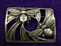 Art Deco Sterling Silver Bumblebee Brooch: 