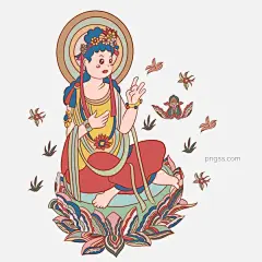 手绘禅佛文化主题元素卡通唐卡风格菩萨佛祖图片大小2000x2000px 图片尺寸1.68 MB 来自PNG搜索网 pngss.com 免费免扣png素材下载！禅佛#卡通佛祖#菩萨#手绘#素#唐卡#文化#主题#装饰图案#