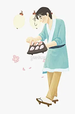 韩国插画_插画_暖男_清新__Yestone邑石网_高品质的版权图片及商业正版图片素材提供商