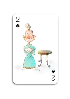 插画文艺森系手绘水彩扑克Playing cardcard创意夸张个性鲜明趣味可爱