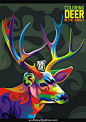 deer in many color by weer