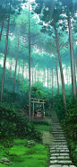风景 场景 插画 壁纸 