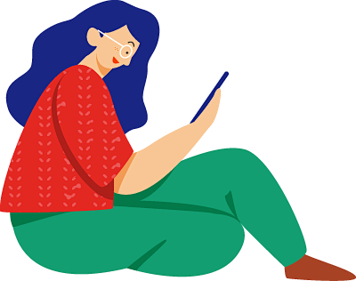 Web UI插画人物 PNG免抠图