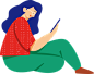 Web UI插画人物 PNG免抠图