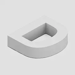 d字母三维立体设计