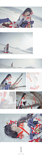 #阴阳师雪女# #阴阳师cos# 雪原的雪永远不会停止，今天也是，和昨天一样。
在开始玩看到传记的时候就想的回新疆，在雪山上拍雪女。拍出雪山之巅苍茫的感觉。不过真的太冷了....木屐根本穿不了！脚和手碰到雪一化感觉要立马嗝屁！希望以后能对自己好一点【不】
感谢大家陪我回家乡这么冷出了一套 ​​​​...展开全文c