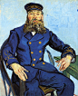 邮差约瑟夫·鲁林 荷兰 梵高作品赏析 油画

在法国阿尔时期，约瑟夫·鲁林是梵高的莫逆之交。在梵高割伤自己的耳朵后不久的1889年鲁林接受了在马塞邮局的一个更好的职位并和他的家人搬到那里。