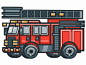 Had chance to made icon set and animated them with CSS. So, here's a fire truck. Hope the motion is correct. Was the first time doing it and with CSS.

project with: www.stockunlimited.com