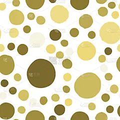 无缝图案与手绘彩色分散的五彩纸屑点。