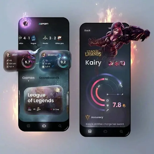9 张炫酷暗色 APP 展示界面！ 立体感满满——让你的 APP 展示更加与众不同吧 图片_界面设计图片素材-花瓣网