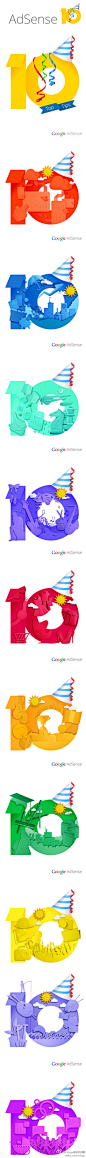 【 Google AdSense十周年品牌形象】