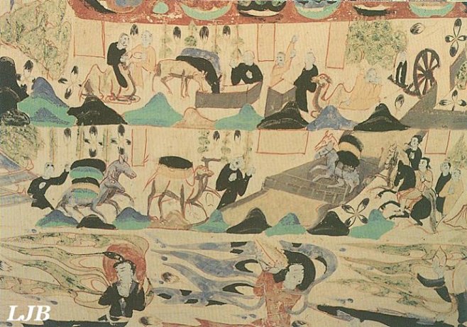 敦煌壁画-飞天(一)_百度图片