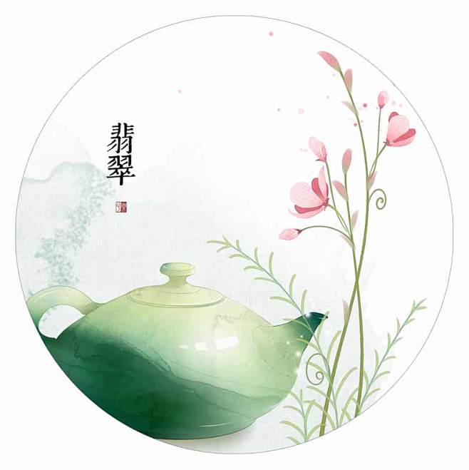 《瓷·器》之五——孔雀绿釉茶壶【翡翠】@...