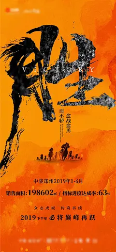 海报 房地产 大字 人气 战绩 战马