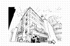 黑白线稿 漫画场景家-客厅-卧室 (5)