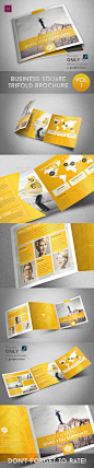 Business Square Trifold Brochure - Corporate Brochures