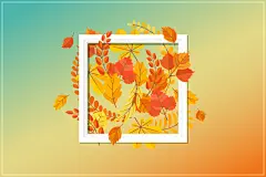 秋天秋叶背景ai背景图_新图网 https://ixintu.com 扁平 渐变 矩形 秋叶 秋季 立体温暖 几何