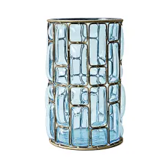 现代简约创意摆件家居装饰品地中海餐桌茶几摆设客厅插花花瓶玻璃-淘宝网