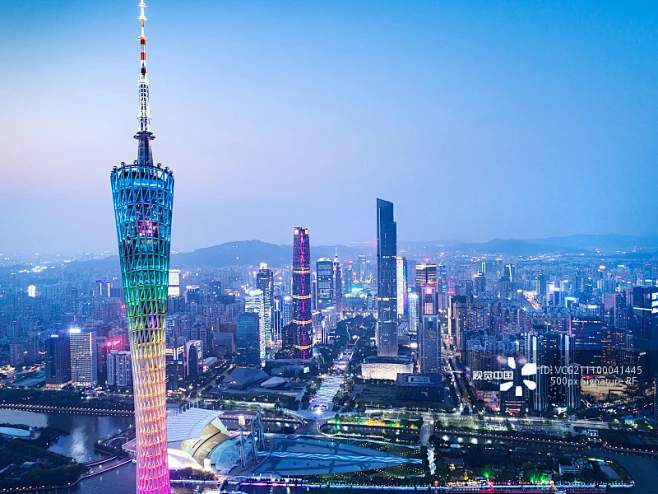 广州,广州塔,夜晚,高视角,商务图片素材-花瓣网
