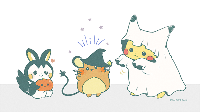 精灵宝可梦导电飞鼠咚咚鼠皮卡丘p站ayu