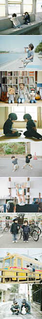 日系家庭摄影集。Hura and Mina。日本摄影师滨田英明。