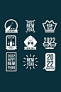 2022年矢量新年主题元素