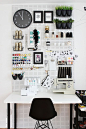 handy and organized working space #简约#