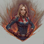 Captain Marvel, Fajareka Setiawan : Fanart for MCU Captain Marvel