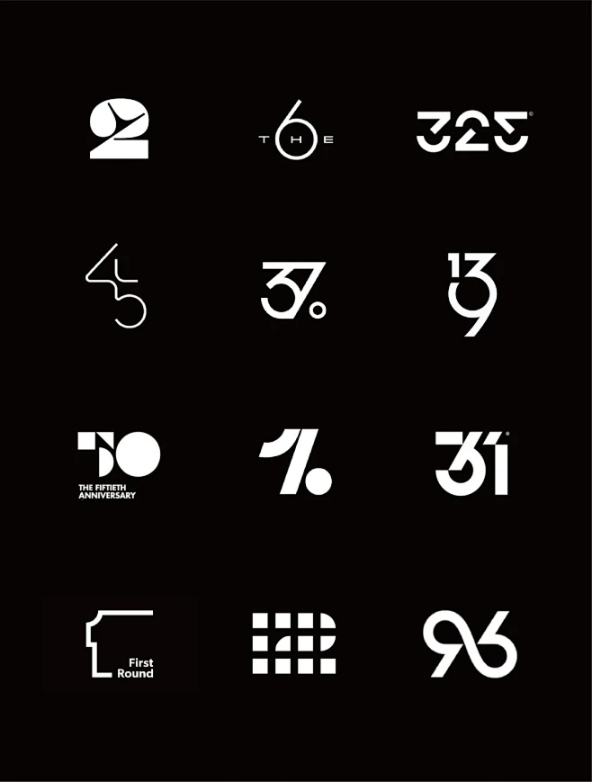 数字logo设计也可以有很强的设计感_1_品牌logo设计_来自小红书网页版-花瓣网