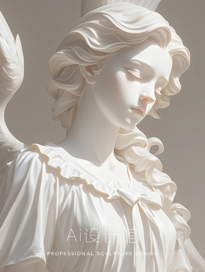 纯白天使少女_1_Ai设计馆_来自小红书...