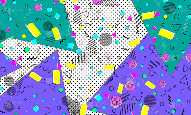 Pop art color background. Trendy pattern