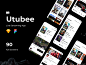 Utubee - Live Streaming App Utubee-游戏直播应用程序界面设计-到位啦素材网
